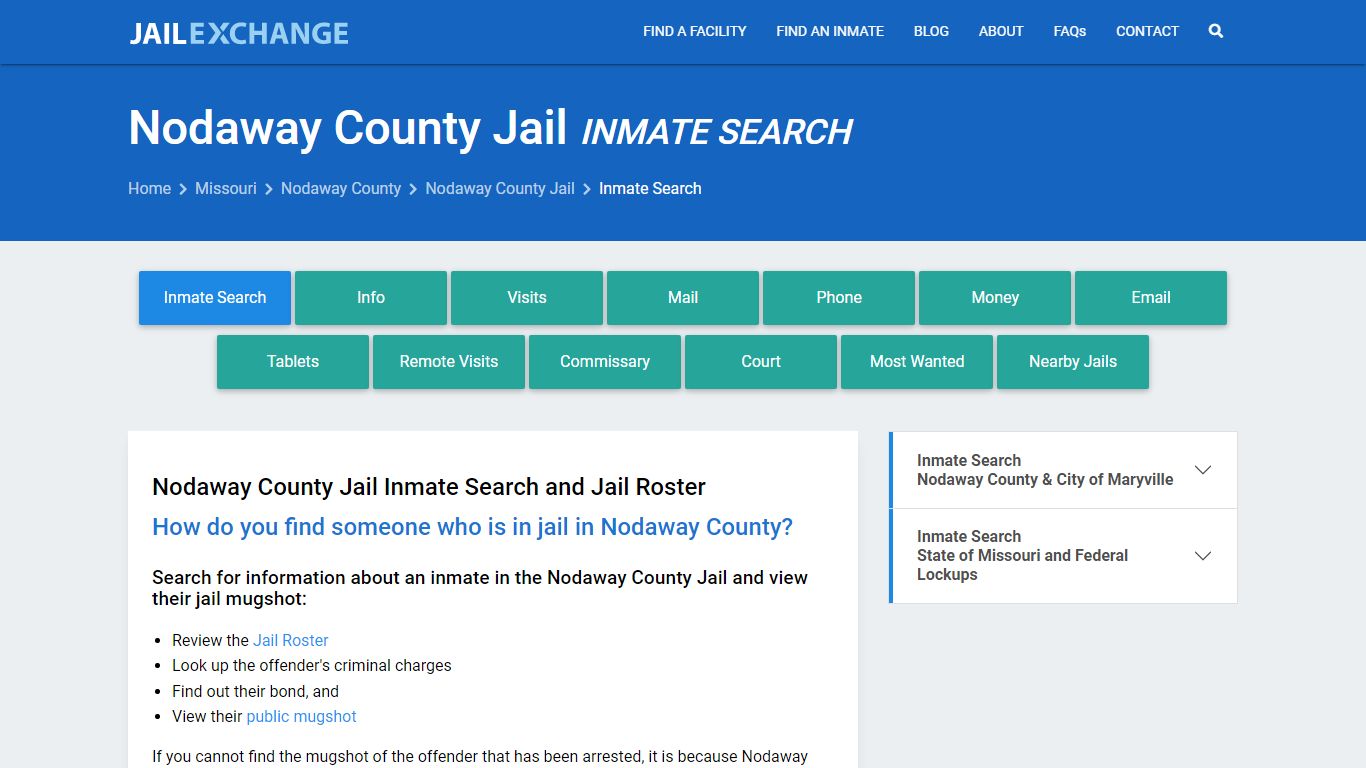 Inmate Search: Roster & Mugshots - Nodaway County Jail, MO